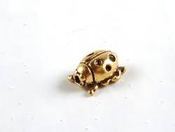 Ladybug Bead Gold Plated - Jubili Beads & Yarns®
