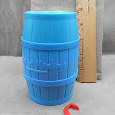 Vintage 1983 Lakeside Barrel of Monkeys Game Blue Barrel w ...