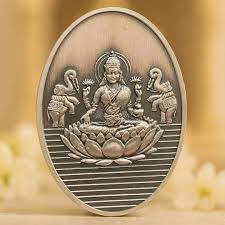 Lakshmi Ji 3D Oval 999 Silver Coin – Certified & Elegant ...