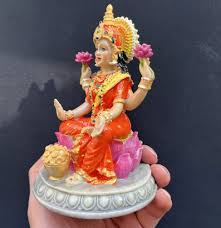 5" Lakshmi Statue Goddess of Wealth Vishnu Shakti Hindu Amulet | eBay