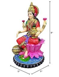 Sri Krishna Culture Big Lakshmi Ji Murti/Idol/Statue,Height-8 Inches,Material-Polyresin & Marble,Made in India : Home & Kitchen - Amazon.com