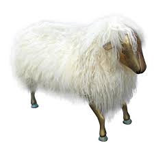 Bronze and Wool Sheep Sculpture at 1stDibs | bronze sheep sculpture