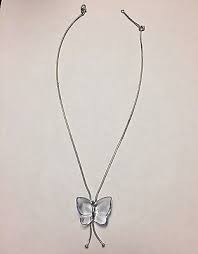 Baccarat Frivole Butterfly Pendant Silver Link, Light Blue ...