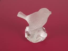 Goebel Crystal Bird Figurine Trinket Frosted Glass 2 Inch | eBay
