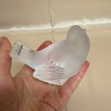 Lalique Crystal Clear Bird Figure 1160600 | eBay