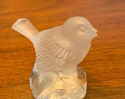 Vintage Goebel Lead Crystal Bird Figurine, Bird Figurine ...