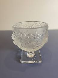 STUNNING VTG LALIQUE Crystal "Elisabeth" Vase W/Birds ...
