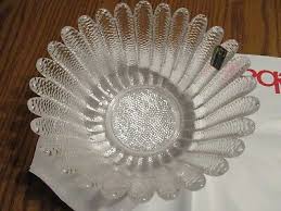 Lausitzer Hand Cut Lead Crystal Serving Bowl Made in ...