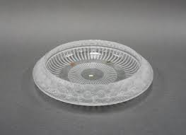 Lot - Lalique France 'Marguerites' Frosted and Etched Glass Bowl, D: 14 1/2 in. (36.8 cm.)