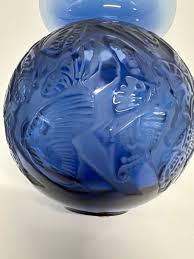 Lalique Blue Nymphale (Butterfly) Vase | eBay