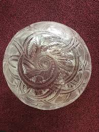 Lalique French Crystal Pinsons Bird Sparrow Pattern Bowl | eBay