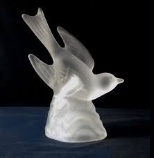 Vintage Large 9in. LE Smith White Slag Glass Bird Sculpture/Figurine | eBay