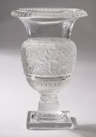 Lot - Lalique "Versailles" Molded Glass Urn