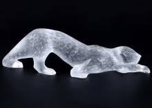Sold at Auction: Lalique panther Zaila, Kristall Panther,
