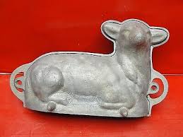Large E.A. Kraus Resting Lamb 2 Piece Ice Cream Chocolate Cake Mold 12” x 8” | eBay