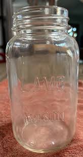 Vtg. Lamb Mason Jar One Quart No Lid | eBay