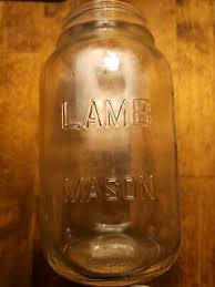 Beige Vintage Mason Jar Lamb | eBay