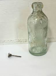 Vtg Aqua Eagle Bottling Witt W Blob Top Bottle Davenport ...