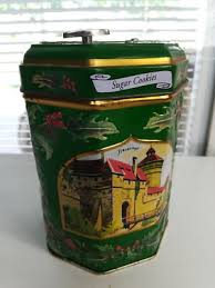 Vintage Wind-up Musical Collectible Cookie Tin Lambert's~ We wish you a Merry | eBay