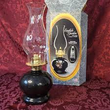 Lamplight Farms "english Garden" Oil Lamp With Original Box ...