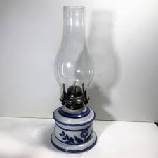 Vintage Lamplight Farms Stoneware Pottery Kerosene Lamp - Etsy