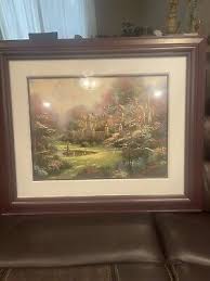 Thomas Kinkade Gardens Beyond Spring Gate Signed 18"x24 ...