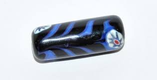 Czech Glass Hand Made Roller Tube Lampwork Beads, 30 X 11 Mm, Czech Crystal Glass Beads - Etsy