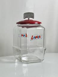 Vintage Lance Glass Cracker Jar With Rare Original Lid ...