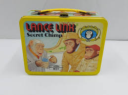 Sold at Auction: Lance Link Secret Chimp Vintage Tin Lunchbox