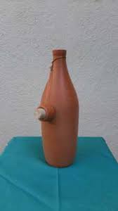 Clay Water Bottle, 1 Liter, Brown Eco Friendly | eBay