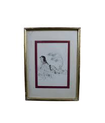 Vintage Framed Engraving Reclining Beauty by G. HADJI-MINACHE - Etsy