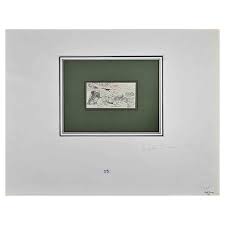 Auguste Bigand - Landscape - Ink Drawing by Auguste Bigand - Mid 19th Century For Sale at 1stDibs