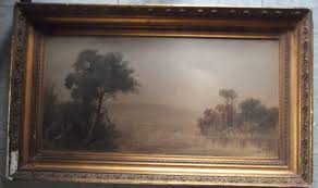 WILLIAM MERRITT POST Signed W Post ANTIQUE LANDSCAPE ORIGINAL O/B rare | eBay