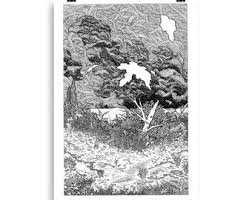 Passing Storm Poster, Pen Ink Illustration PRINT. Various ...