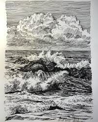 Wave Drawing - Svetlana Melnik - Jose Art Gallery
