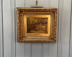 Antique Scottish Townscape Oil Painting Study of Low Calton Regent Arch by Nisbet - Etsy