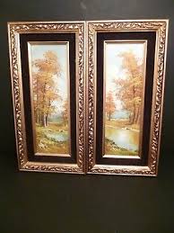 LOT OF 2 ORIGINAL OIL PAINTINGS ON BOARD ...