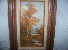 C. Inness(1874-1932)Artist CA Original Acrylic on Board ...