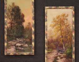Antique Painting Signed Impressionist Landscape Framework ...