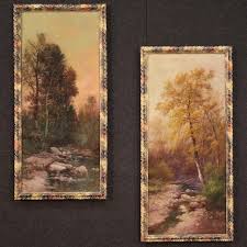 Rustic Landscape, 19th Century, Oil on Canvas, Framed | Chairish