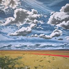 Javelin Runway, 2024. Acrylic on canvas. 3' x 3 ...