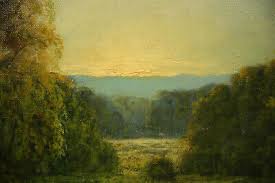 19th - 20th Century American Beautiful Forest Clearing Glade Landscape Sunshine | eBay