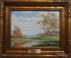Lot - EDGAR SPIER CAMERON (AMERICAN, 1862-1944) LANDSCAPE Oil on board: 8 1/2 x 11 1/2 in. (sight)
