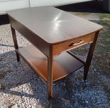 Mid Century Mahogany Formica Top End Table by Mersman (1 ...