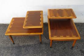 Lane Acclaim Mid Century Modern Two Tiers Side End Lamp ...
