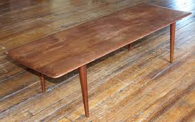 Vintage Danish France And Son Teak And Rattan Coffee Table