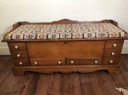 LOT 80Z: Vintage Padded Bench Lane Cedar Chest | EstateSales.org