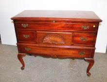 Sold at Auction: Vintage Lane mahogany queen Anne cedar ...