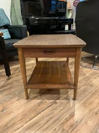 1970s Mid Century Modern Wooden End Table | Chairish