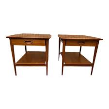 Mid 20th Century Pair Mid Century Drexel Heritage Walnut ...